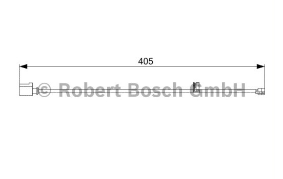 Contact d'avertissement, usure des plaquettes de frein AP818 Bosch