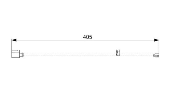 Contact d'avertissement, usure des plaquettes de frein AP818 Bosch, Image 2