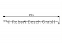 Contact d'avertissement, usure des plaquettes de frein AP819 Bosch