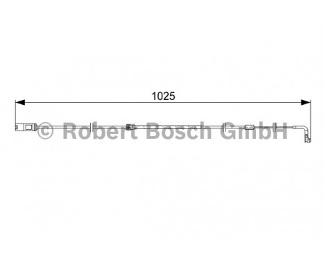 Contact d'avertissement, usure des plaquettes de frein AP819 Bosch