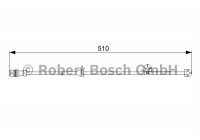 Contact d'avertissement, usure des plaquettes de frein AP822 Bosch