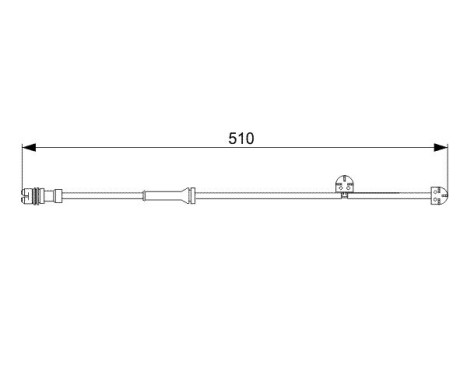 Contact d'avertissement, usure des plaquettes de frein AP822 Bosch, Image 2