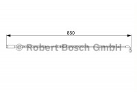 Contact d'avertissement, usure des plaquettes de frein AP823 Bosch