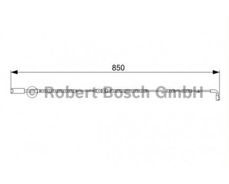 Contact d'avertissement, usure des plaquettes de frein AP823 Bosch