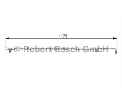 Contact d'avertissement, usure des plaquettes de frein AP825 Bosch