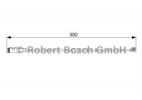 Contact d'avertissement, usure des plaquettes de frein AP826 Bosch