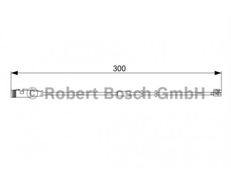 Contact d'avertissement, usure des plaquettes de frein AP826 Bosch