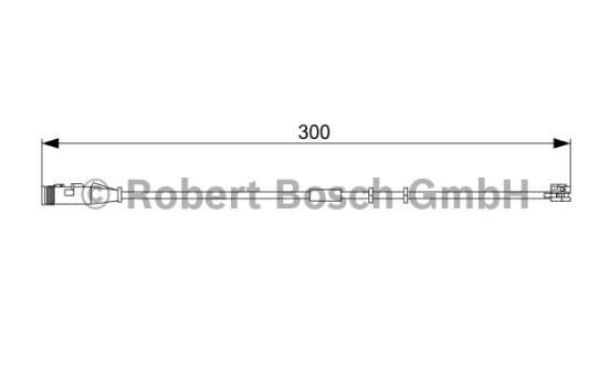Contact d'avertissement, usure des plaquettes de frein AP826 Bosch