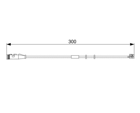 Contact d'avertissement, usure des plaquettes de frein AP826 Bosch, Image 2