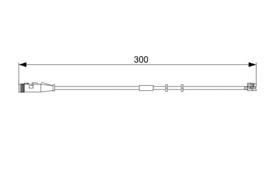 Contact d'avertissement, usure des plaquettes de frein AP826 Bosch, Image 2