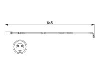 Contact d'avertissement, usure des plaquettes de frein AP832 Bosch