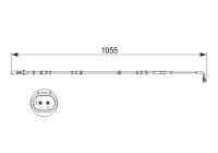 Contact d'avertissement, usure des plaquettes de frein AP835 Bosch