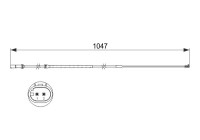 Contact d'avertissement, usure des plaquettes de frein AP840 Bosch