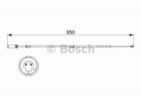 Contact d'avertissement, usure des plaquettes de frein AP841 Bosch