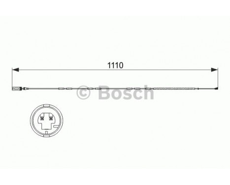 Contact d'avertissement, usure des plaquettes de frein AP843 Bosch