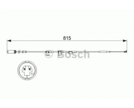 Contact d'avertissement, usure des plaquettes de frein AP852 Bosch