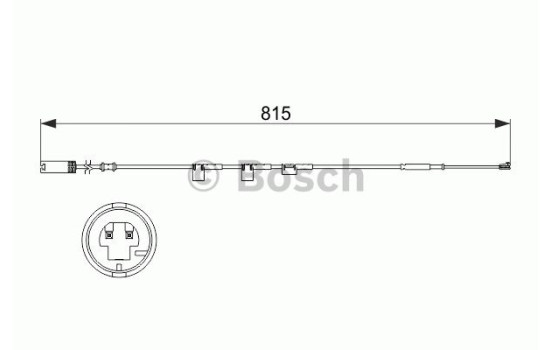 Contact d'avertissement, usure des plaquettes de frein AP852 Bosch