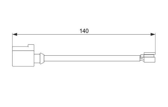 Contact d'avertissement, usure des plaquettes de frein AP856 Bosch