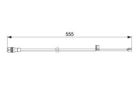 Contact d'avertissement, usure des plaquettes de frein AP858 Bosch