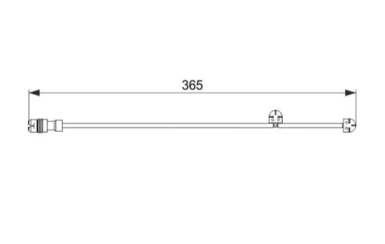 Contact d'avertissement, usure des plaquettes de frein AP860 Bosch