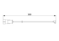 Contact d'avertissement, usure des plaquettes de frein AP863 Bosch