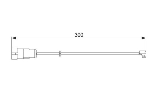 Contact d'avertissement, usure des plaquettes de frein AP863 Bosch