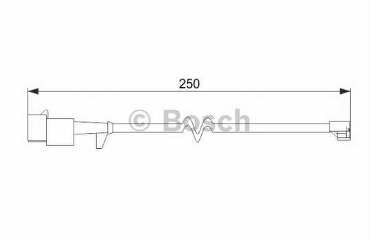 Contact d'avertissement, usure des plaquettes de frein AP864 Bosch