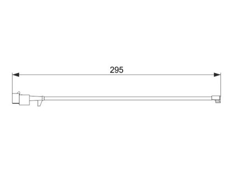 Contact d'avertissement, usure des plaquettes de frein AP865 Bosch, Image 2