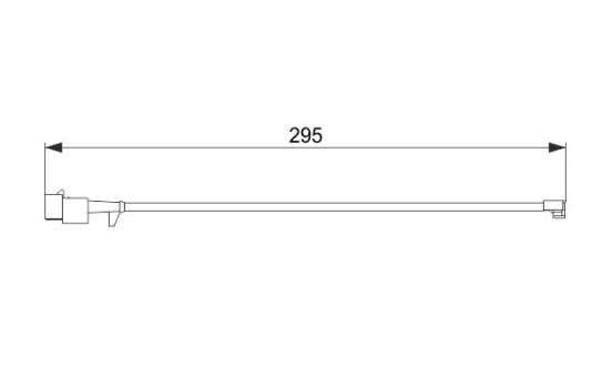 Contact d'avertissement, usure des plaquettes de frein AP865 Bosch, Image 2