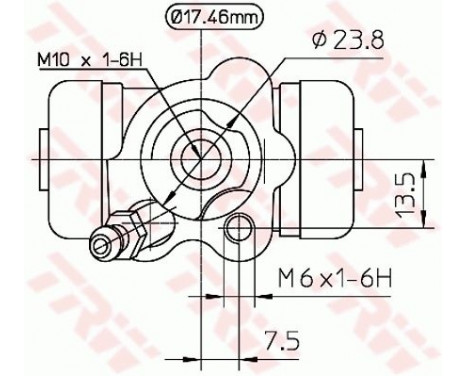 Cylindre de roue BWA155 TRW, Image 2