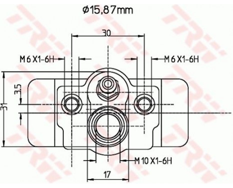 Cylindre de roue BWB174 TRW, Image 2