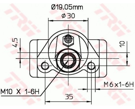 Cylindre de roue BWD110 TRW, Image 2
