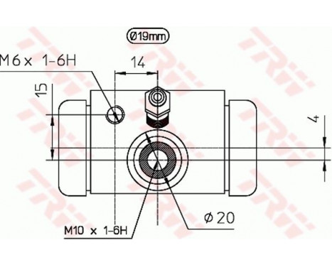 Cylindre de roue BWD310 TRW, Image 2