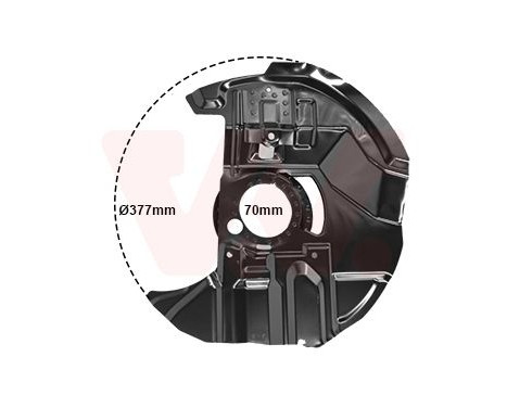 Déflecteur, disque de frein