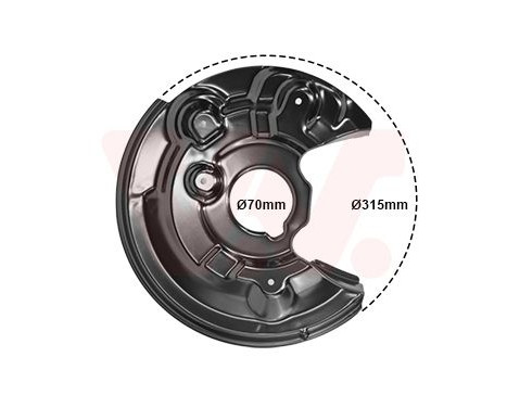 Déflecteur, disque de frein