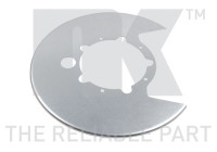 Plaque de recouvrement, disque de frein