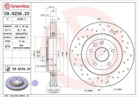 DISQUE BREMBO XTRA 09.N236.2X