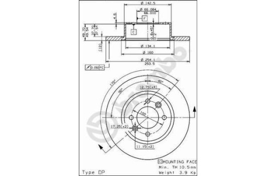 Disque de frein 08.5646.20 Brembo, Image 2