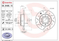 Disque de frein 08.9488.1S Brembo