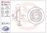 Disque de frein 08.E955.11 Brembo