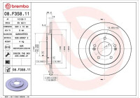 Disque de frein 08.F358.11 Brembo