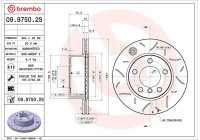 Disque de frein 09.9750.2S Brembo