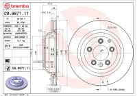 Disque de frein 09.9871.11 Brembo