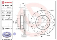 Disque de frein 09.B461.1X Brembo