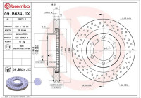 Disque de frein 09.B634.1X Brembo