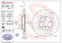 Disque de frein 09.C351.1X Brembo
