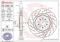 Disque de frein 09.C505.33 Brembo