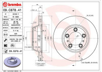 Disque de frein 09.C878.41 Brembo