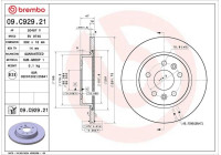 Disque de frein 09.C929.21 Brembo