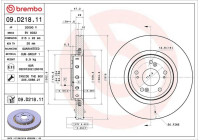 Disque de frein 09.D218.11 Brembo